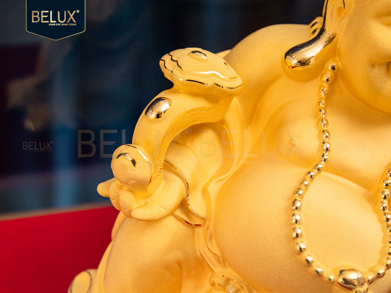 Tượng Thần Tài dát vàng cát&nbsp;25x11.5x14.5cm